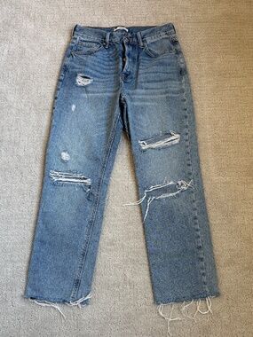 Forever 21 Crop Distressed Jeans Size 26
